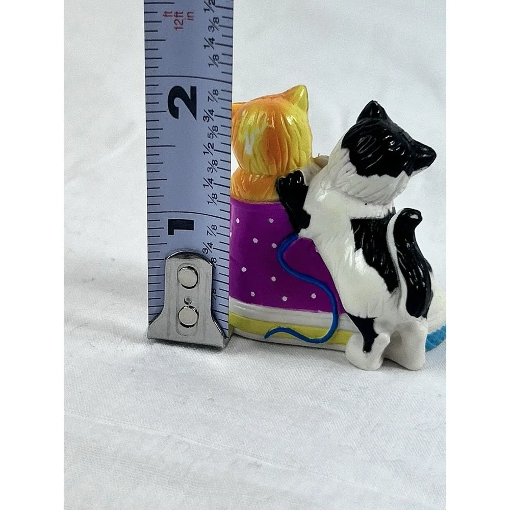 Vintage LISA FRANK Cats Figurine Sneaker Kitty Hightop Kittens Shoe 90's
